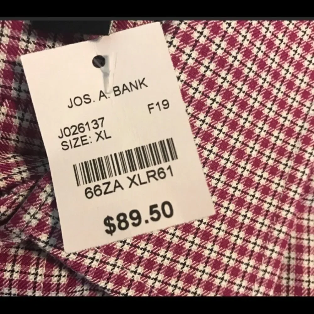 Jos A. Bank NWT XL Long Sleeve No-Iron Shirt